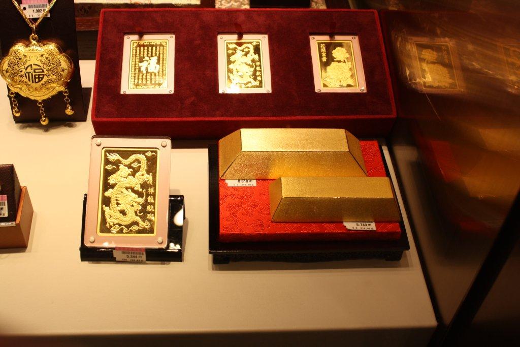 L'or en Chine, lingots d'or, Chow Tai Fook
